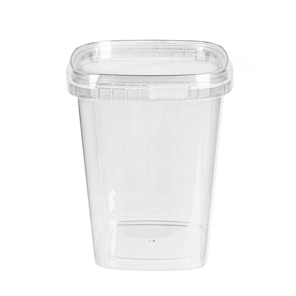 0252H.jpg Containers with lids PP - 520 ml, 90x90x115 mm, transparent - Image 1