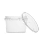 Indeliai su dangteliu PP, 280 ml, Ø93/63 mm, skaidrūs