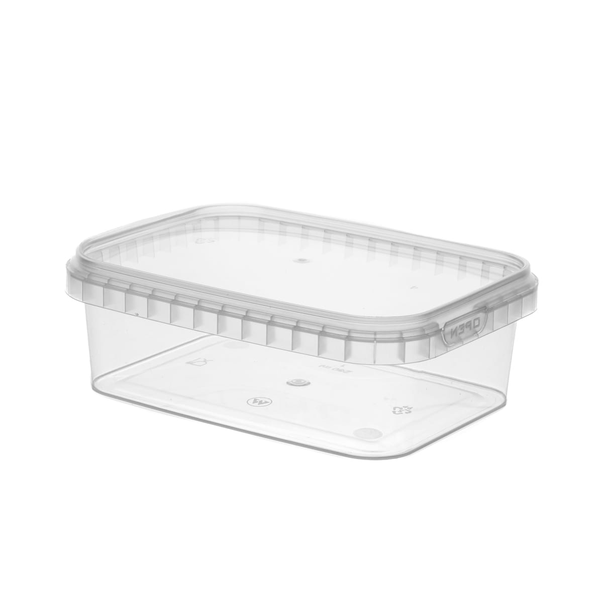 0281M.jpg Containers with lids PP - 280 ml, 120 x 90 x 41 mm, transparent - Image 1