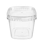 Containers with PP lid - 365 ml, 90 x 90 x 80 mm, transparent - Image 3