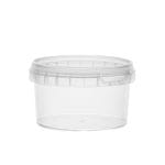 PP containers with lids 480 ml, Ø115/70 mm, transparent - Image 2
