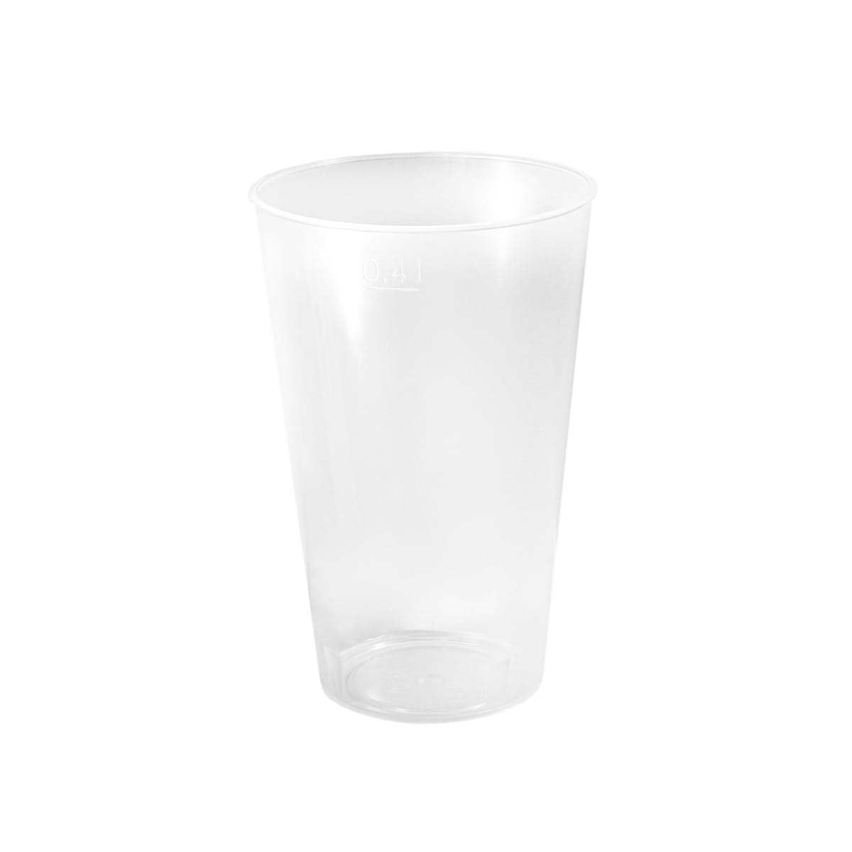10400RE.jpg PP cups, 400 ml, Ø84 mm, transparent, deposit, reusable - Image 1