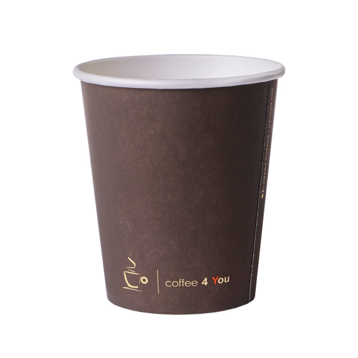 119081C4YEU.jpg PAP/PE cups, 250 ml, Ø80 mm, Coffee4you, single-layer, 100 pcs. - Image 1