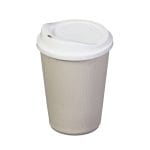 PS cup lids, Ø80 mm, reusable, white - Image 2