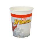 PAP/PE cups, 200 ml, Ø80 mm, white SPIDERMAN, single-layer, 8 pcs. - Image 2