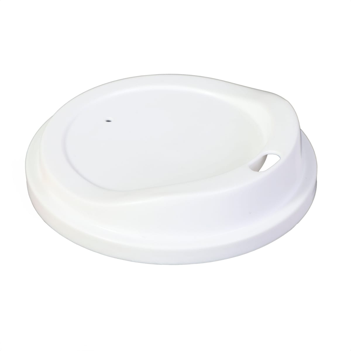 11913RE.jpg PS cup lids, Ø90 mm, reusable, white - Image 1