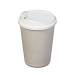 PS cup lids, Ø90 mm, reusable, white - Image 2