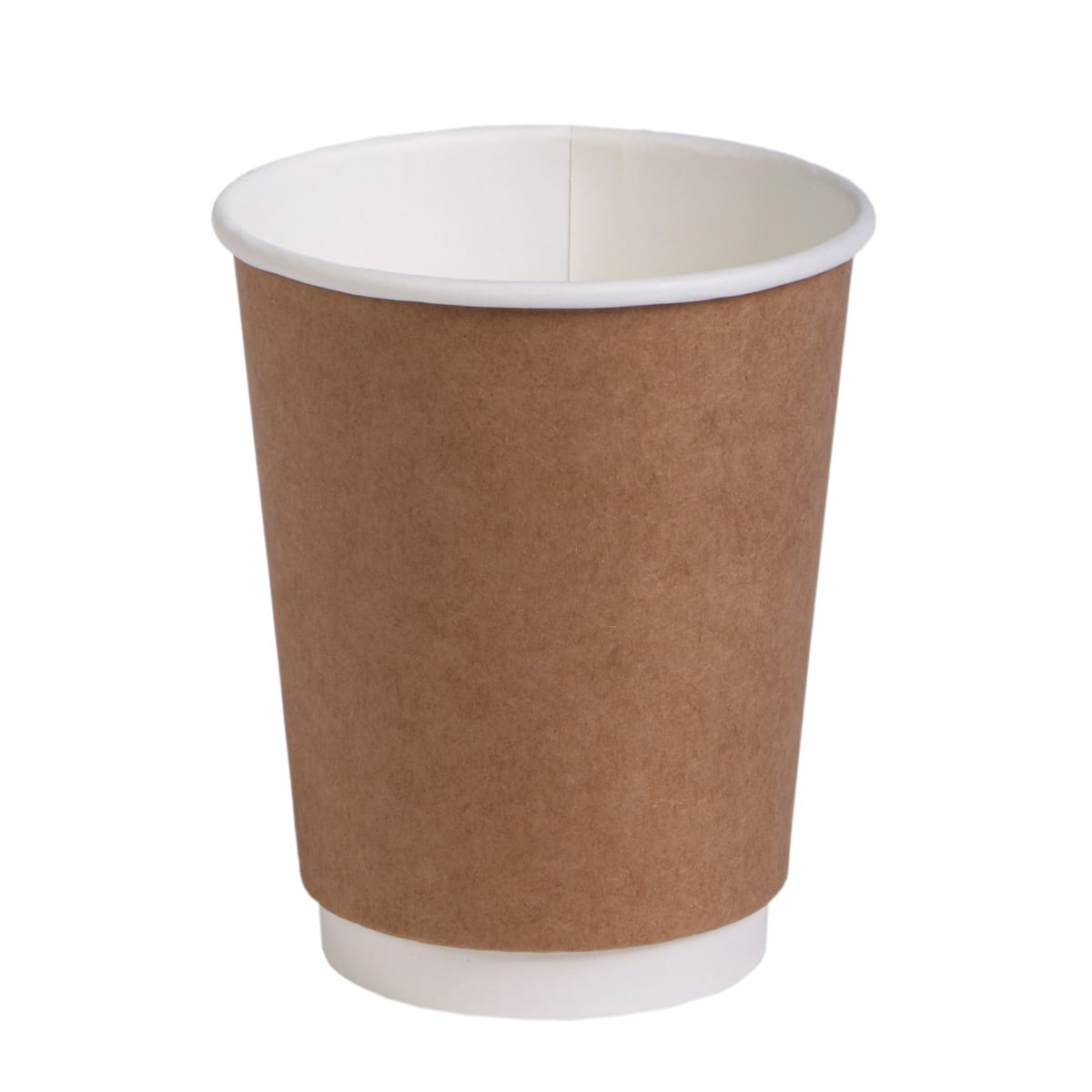 119DW12KREU.jpg PAP/PE cups, 300 ml, Ø90 mm, double-walled, kraft, 25 pcs. - Image 1