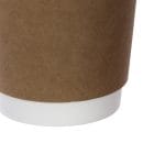 PAP/PE cups, 250 ml, Ø80 mm, double-walled, kraft, 25 pcs. - Image 3