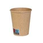 RAR/PE cups, 250 ml, Ø80 mm, single-layer, kraft, 50 pcs - Image 2