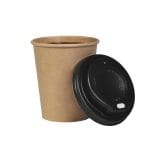 RAR/PE cups, 250 ml, Ø80 mm, single-layer, kraft, 50 pcs - Image 3