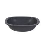 SAN square bowls, 185 x 185 mm, grey, reusable