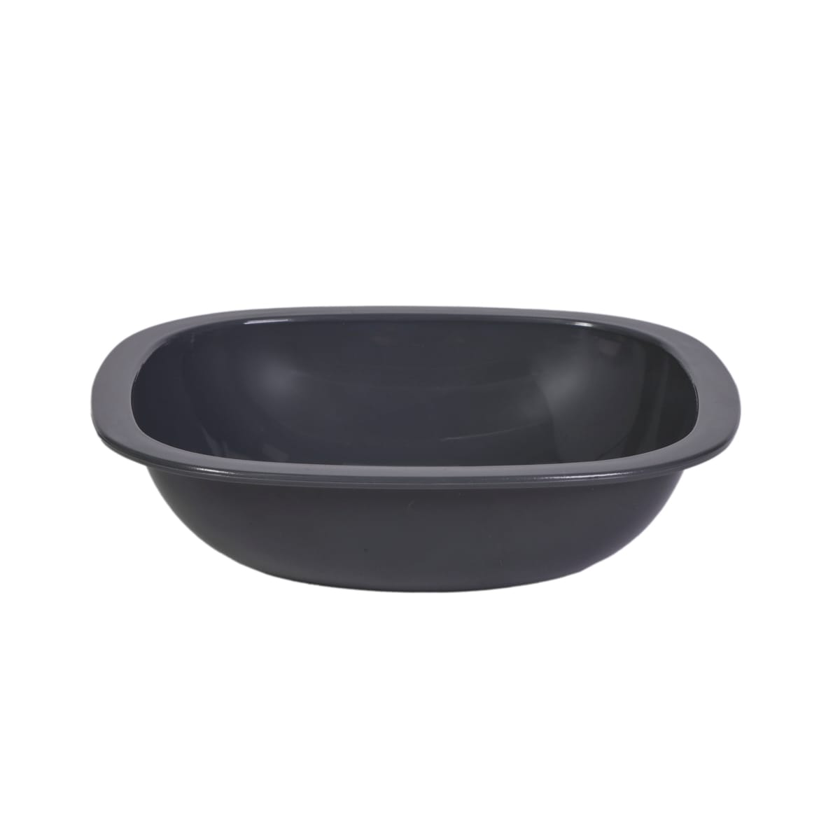 12150GR.jpg SAN square bowls, 185 x 185 mm, grey, reusable - Image 1
