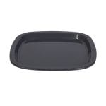 SAN square plates, 184 x 184 mm, grey, reusable