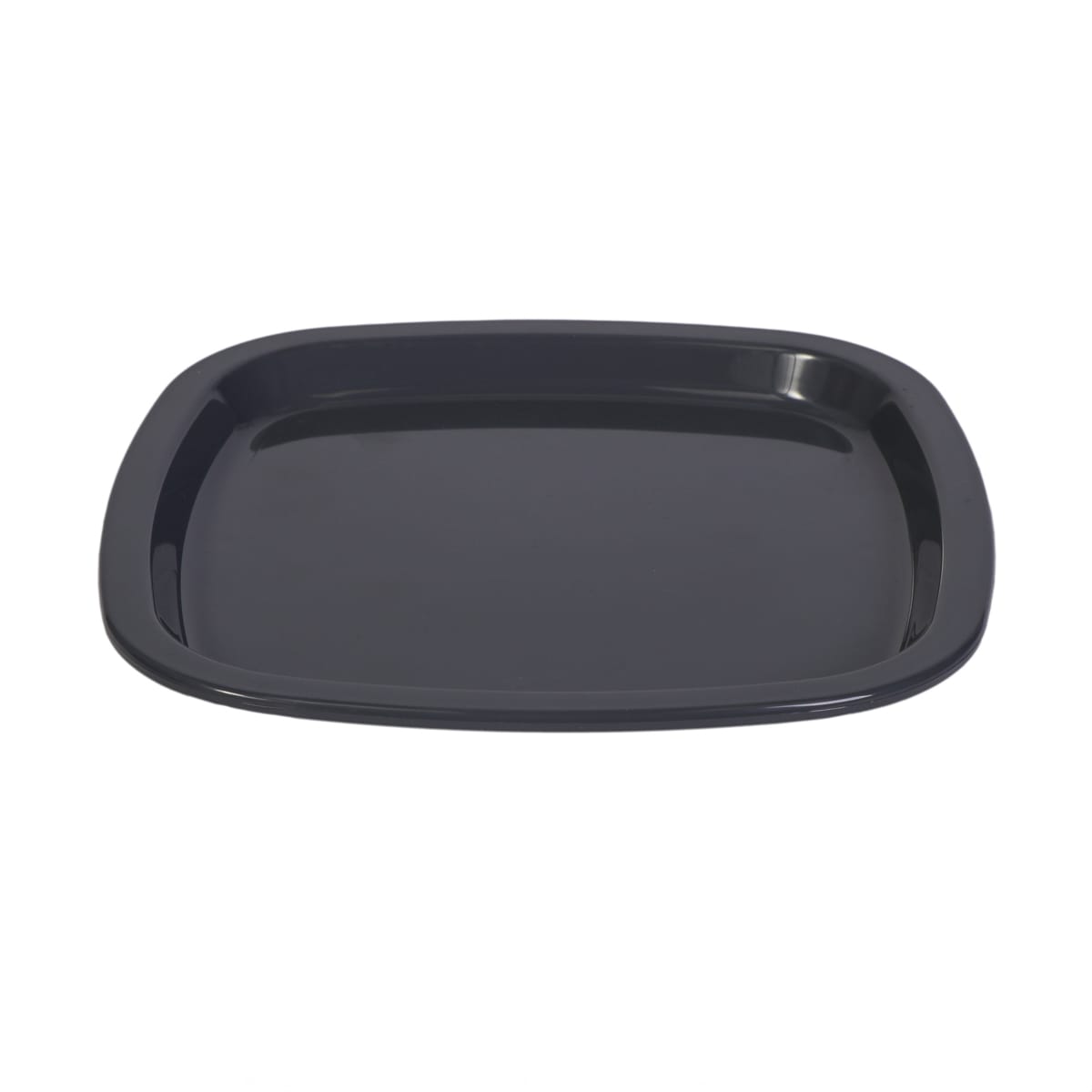 12184GR.jpg SAN square plates, 184 x 184 mm, grey, reusable - Image 1