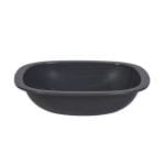 SAN square bowls, 185 x 185 mm, grey, reusable