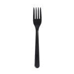 PS forks, 18 cm, black, reusable, 50 pcs.