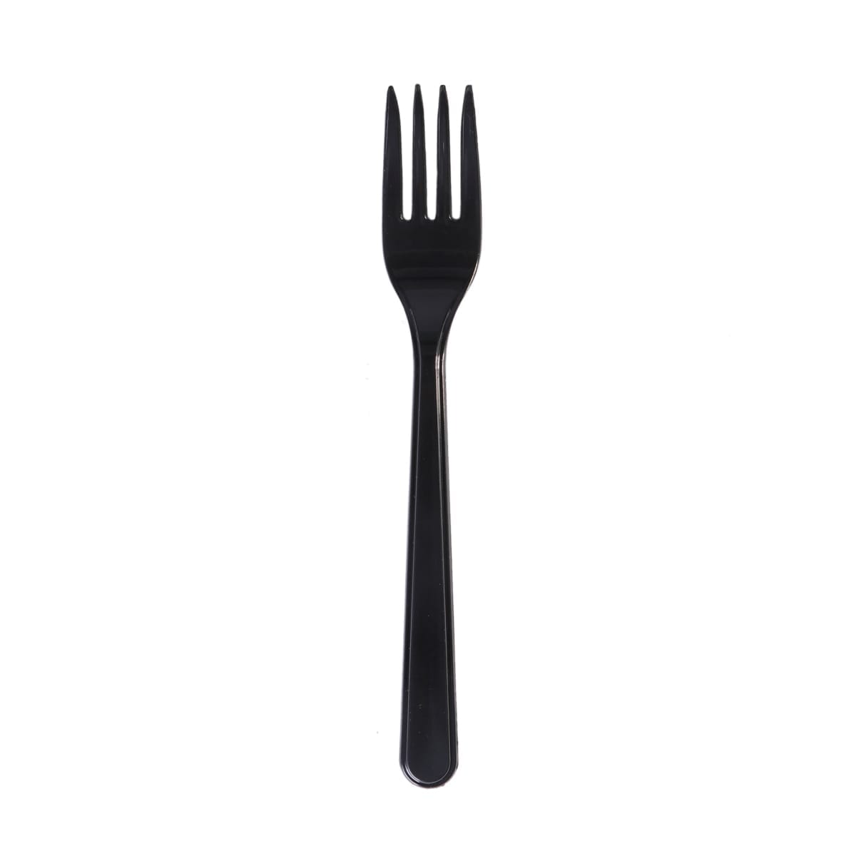 12560PSME.jpg PS forks, 18 cm, black, reusable, 50 pcs. - Image 1