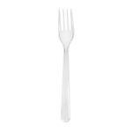 PS forks, 18 cm, transparent, reusable, 50 pcs.