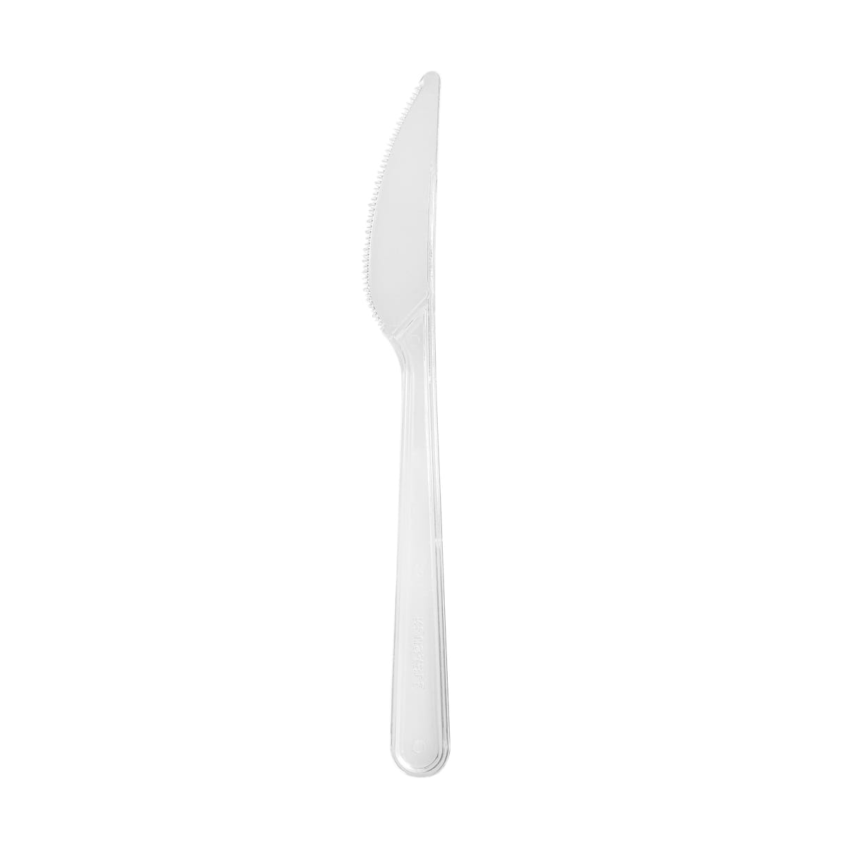 12570PSTR.jpg PS knives, 18 cm, transparent, reusable, 50 pcs. - Image 1