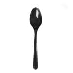 PS tea spoons, 15 cm, black, reusable, 50 pcs.