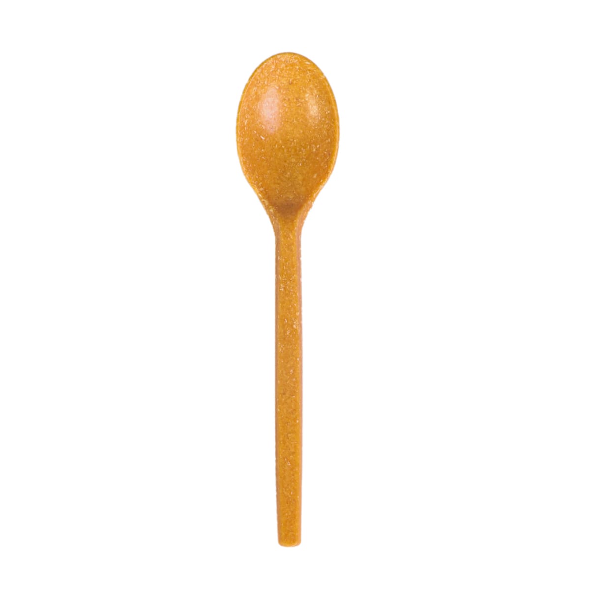 12582WF-70.jpg Wood fibre spoons 17 cm, brown, reusable, 70 pcs. - Image 1
