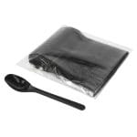 PS tea spoons, 12.5 cm, black, reusable, 50 pcs. - Image 2