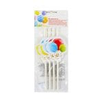 SPARKLING BALOONS paper cocktail straws, 4 pcs.