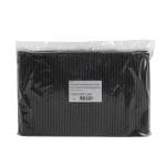 Cocktail straws PP 220 mm, Ø7 mm, black, reusable, 500 pcs.