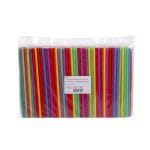 Cocktail straws PP2, 220 mm, Ø7 mm, Colour MIX, reusable, 500 pcs.