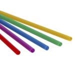 Cocktail straws PP2, 220 mm, Ø7 mm, Colour MIX, reusable, 500 pcs. - Image 2