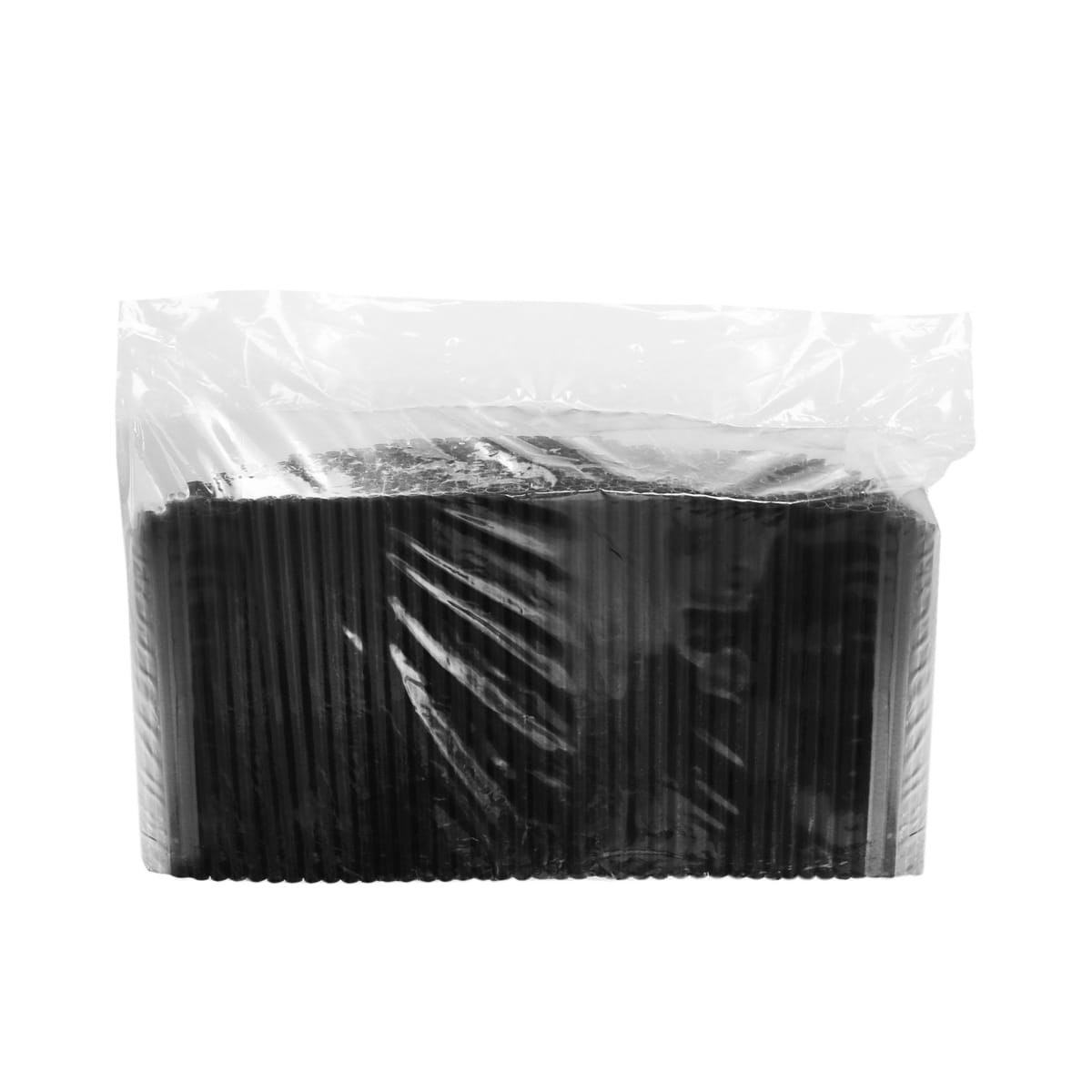 12731.jpg Cocktail straws PP, 155 mm, Ø7 mm, black, reusable, 500 pcs. - Image 1