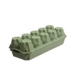 Paper boxes for 10 eggs, with lid, green, 154 pcs. - Image 2