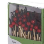 Bamboo skewers with red bead, 7 cm, 100 pcs. - Image 2