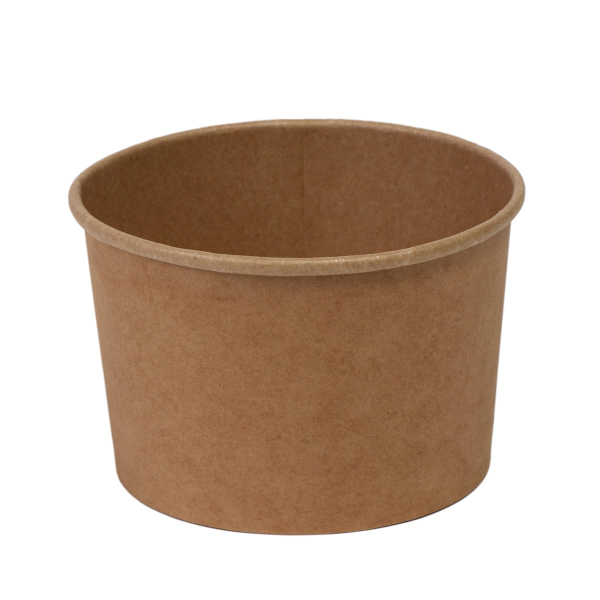12PAP16KR.jpg PAP/PE indeliai, 450ml, apvalūs, Ø112mm, kraft, 50vnt. - Image 1