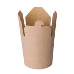 Containers for WOK PAP/PE 500 ml, kraft, closable, 50 pcs. - Image 2