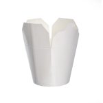 WOK containers, 750 ml, white, sealable, 50 pcs.