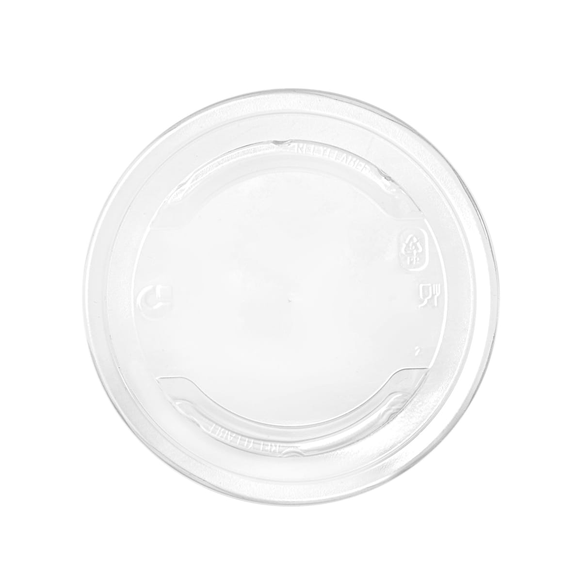 12POTLPP.jpg PP lids for containers Ø120 mm, transparent, 50 pcs. - Image 1