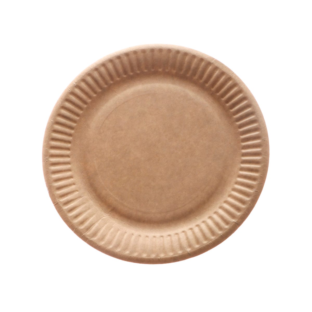 13015KR.jpg Popierinės lėkštės Ø15cm, kraft, 100vnt. - Image 1