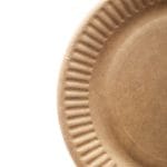 Popierinės lėkštės Ø15cm, kraft, 100vnt. - Image 2