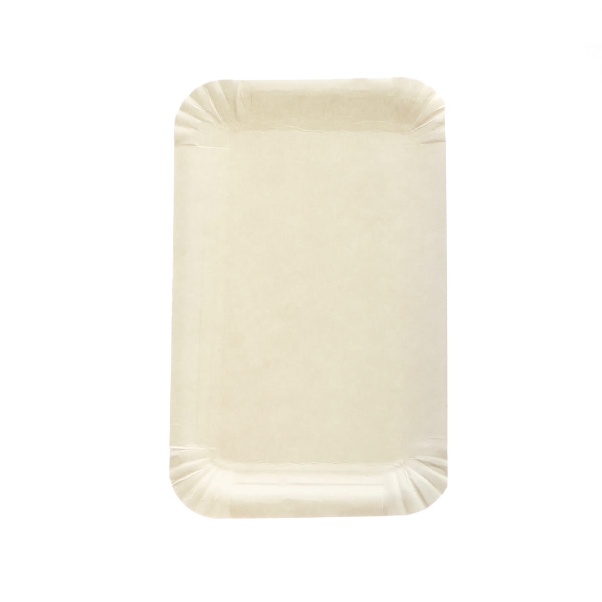 13016.jpg Paper plates 10 x 16 cm, rectangular, white, pack of 250. - Image 1