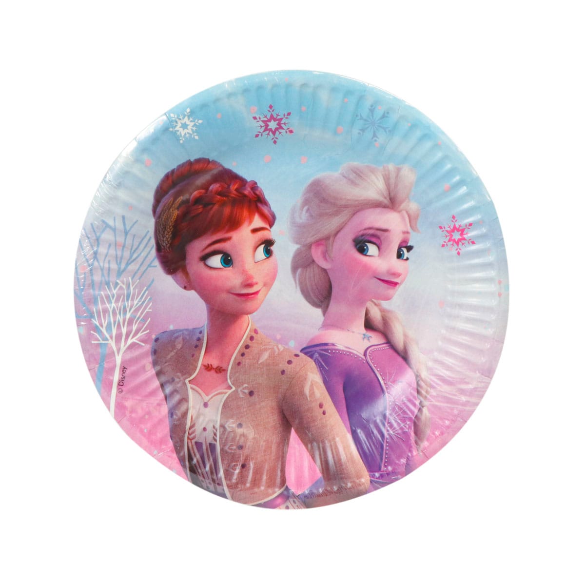 13020FR.jpg Paper plates, Ø20 cm, FROZEN II WIND, 8 pcs. - Image 1