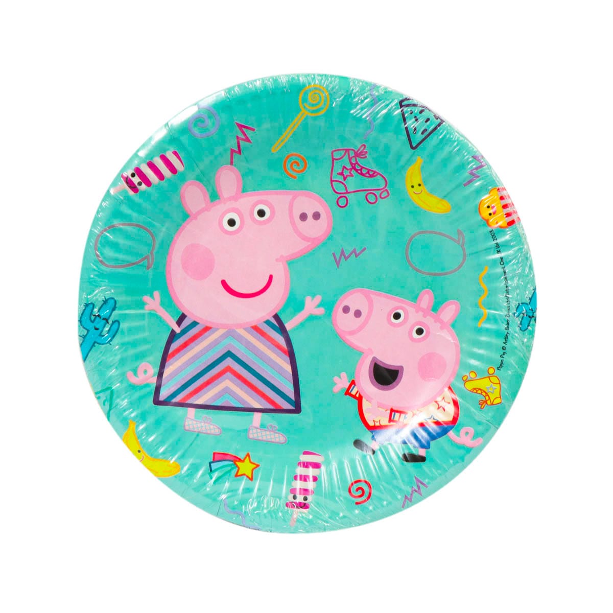 13020PEP.jpg Paper plates Ø20cm, PEPPA PIG, 8 pcs. - Image 1