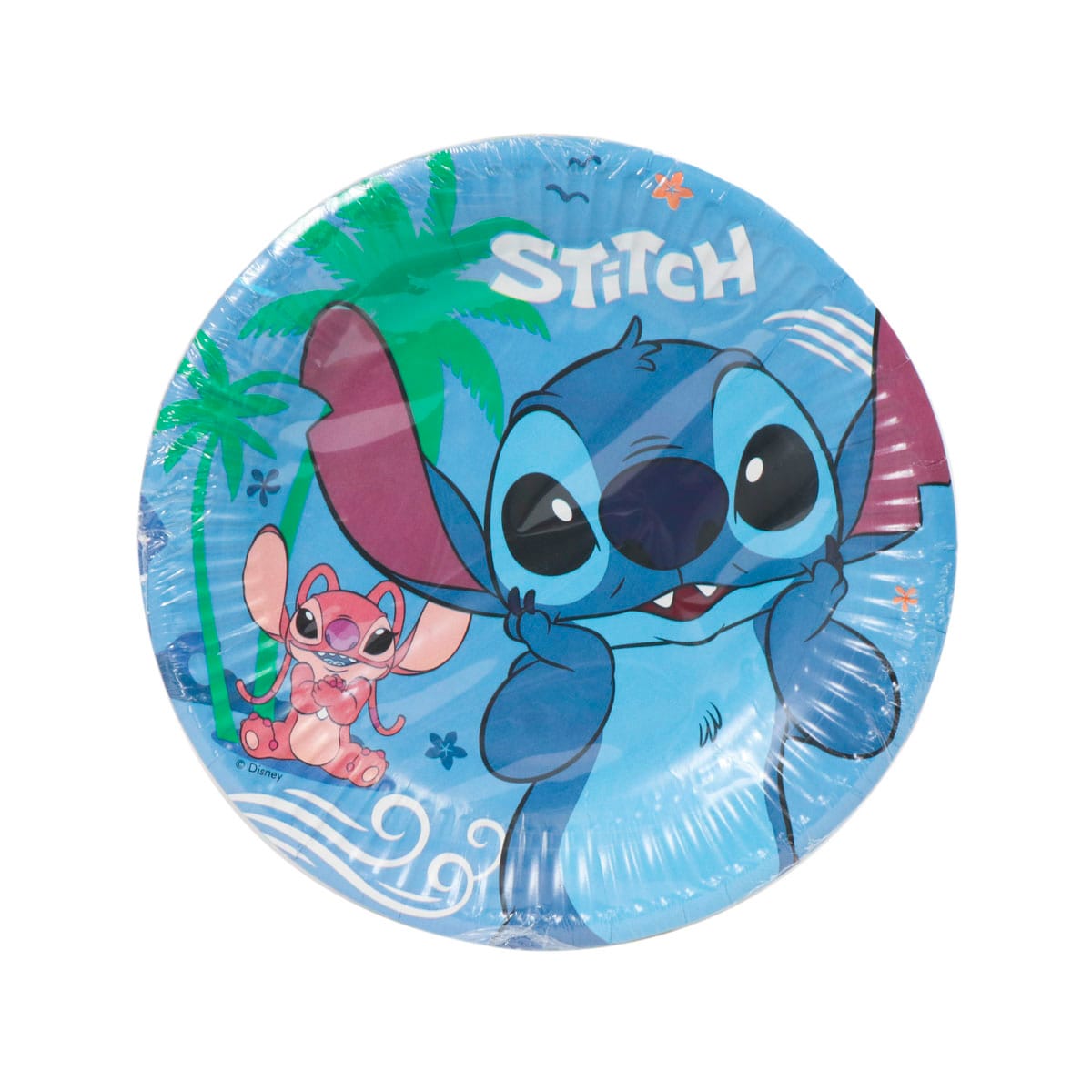 13020SA.jpg Paper plates Ø20cm, STITCH & ANGEL, 8 pcs. - Image 1