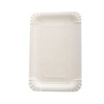 Paper plates, 130 x 200 mm, white, 250 pcs.