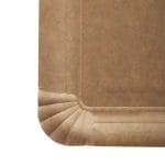 Paper plates 130x200mm, kraft, 100 pcs. - Image 2