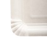Paper plates, 130 x 200 mm, white, 250 pcs. - Image 2