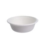 Sugar cane plates, 500 ml, white, 50 pcs.