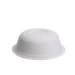 Sugar cane plates, 500 ml, white, 50 pcs. - Image 2