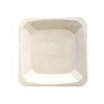 Sugar cane plates 17x17cm, white, 50 pcs.